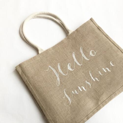 ジュートバッグ刺繍